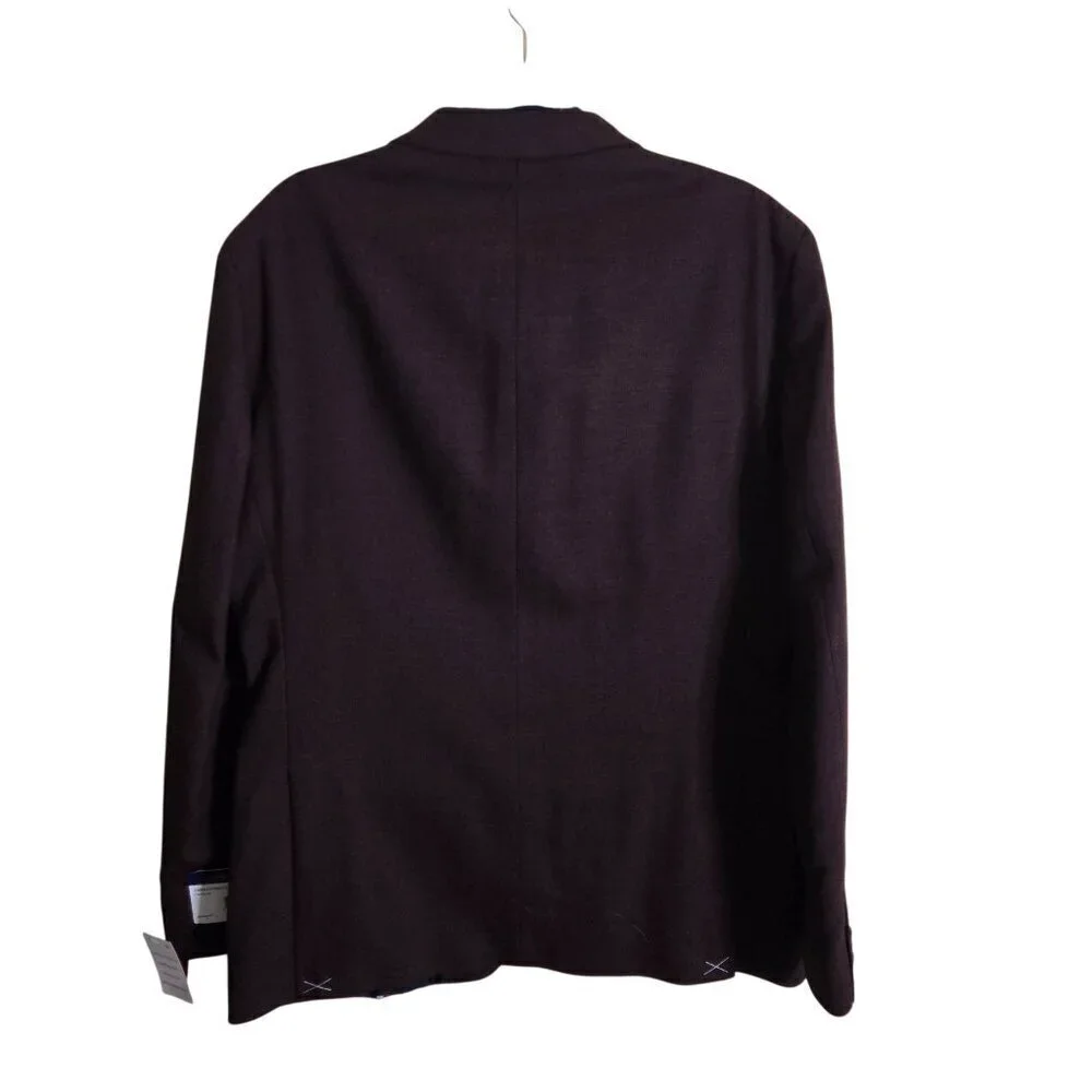 Tommy Hilfiger NWT Burgundy Wool Blend Conrad Sport Coat THFlex Size 42R